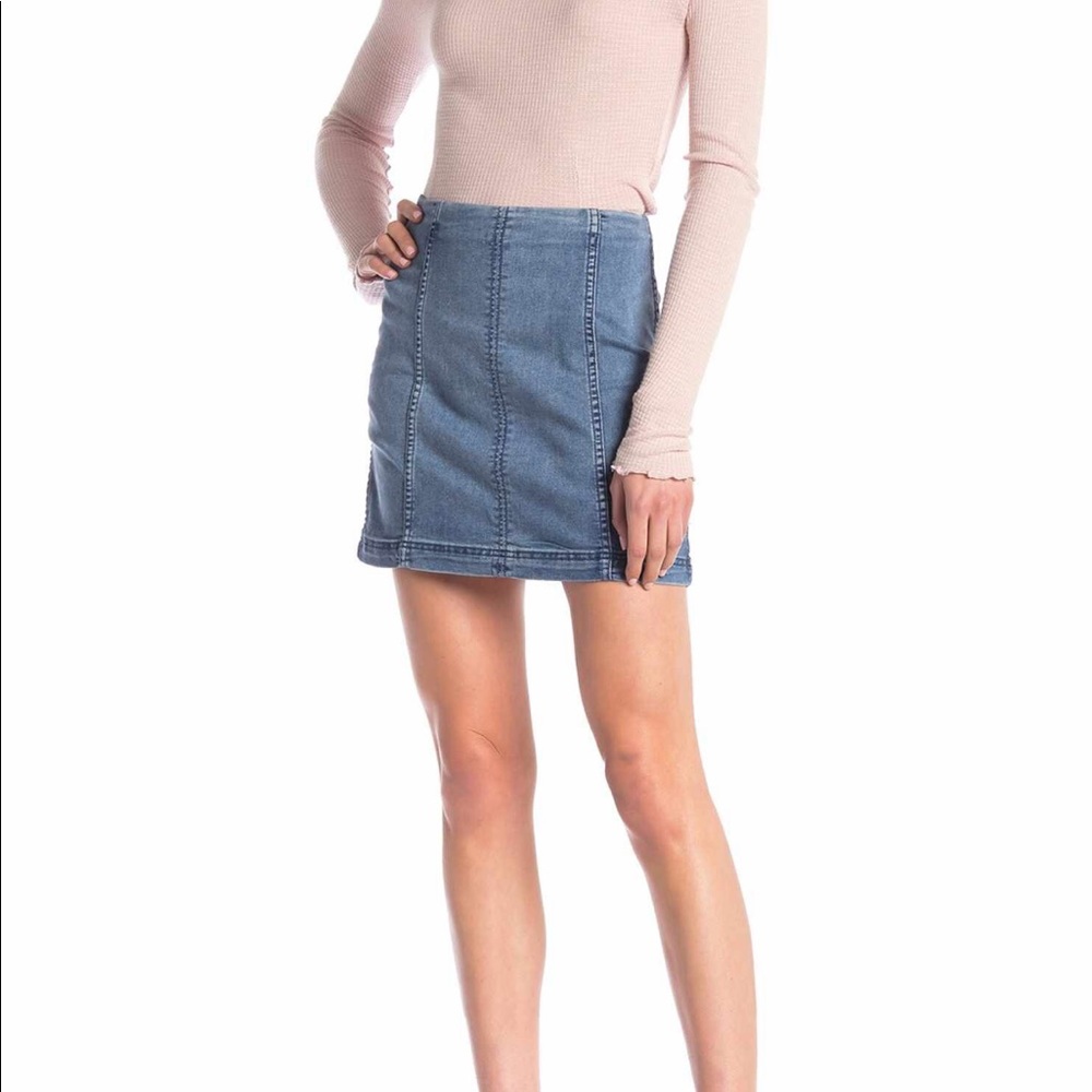Free People Denim Skirt